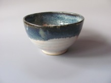 Stoneware serving bowl, layered glazes, 40